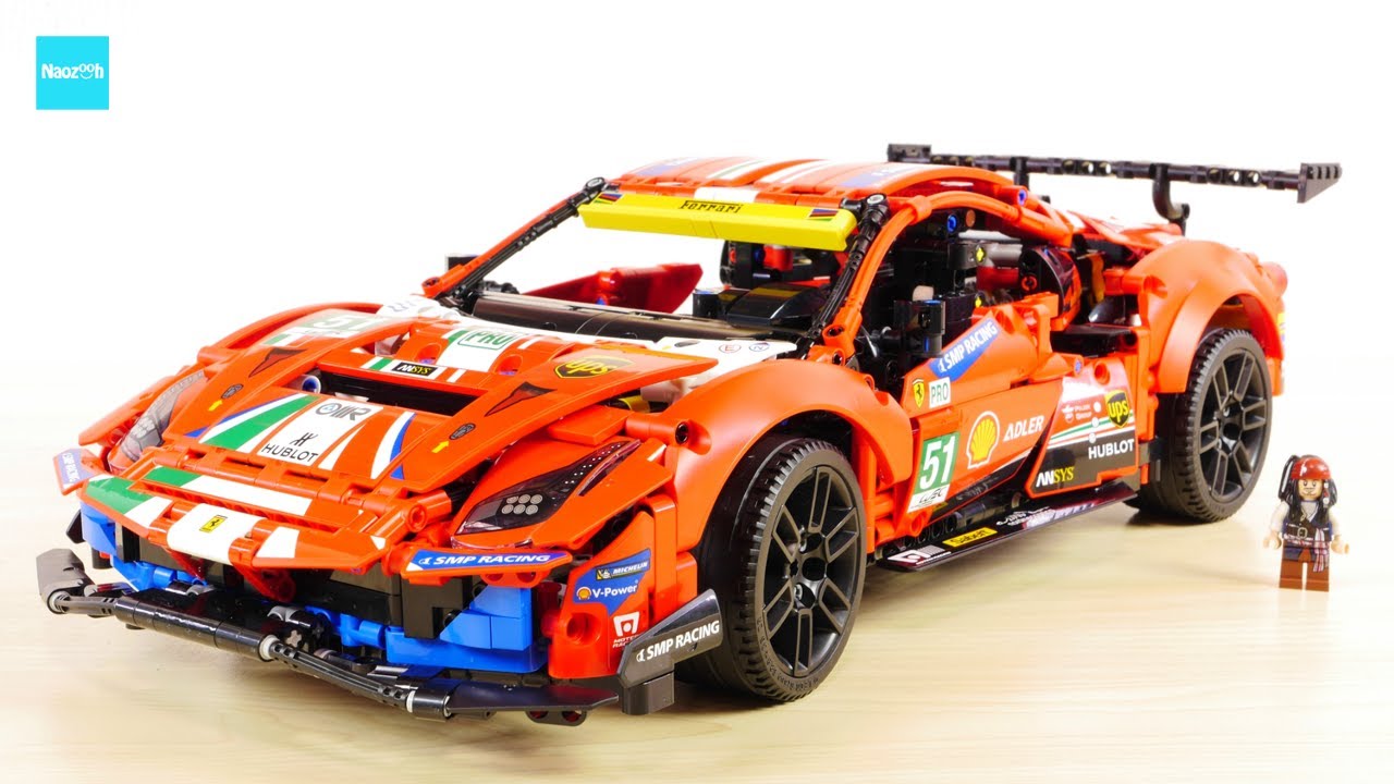 レゴ テクニック フェラーリ 488 GTE AF コルセ #51 42125 ／ LEGO Technic Ferrari 488 GTE “AF  Corse #51” Speed Build - YouTube