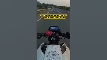 Sudden Braking Test #xtreme160r #bike #herobikes