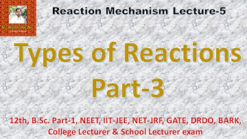 Types of Reactions Part-3 ( Reaction Mechanism Lecture-5)