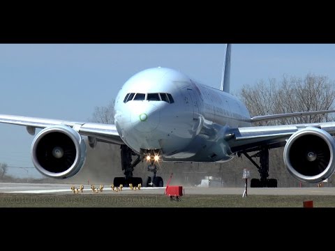 Amazing GE-90 Spool-Up | Air Canada Boeing 777-300 Close-up Takeoff