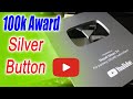 100k award silver play button unboxing  nepali maan tv  silver play button 2021 
