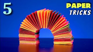 5 Amazing Paper Tricks || Easy Paper Experiments by VisioNil 56,178 views 1 year ago 5 minutes, 1 second