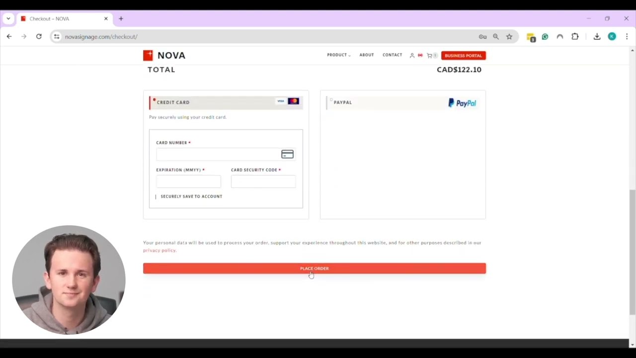 NOVA Signage Guide - How to Checkout Your Order