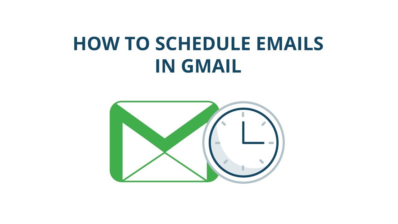 How to schedule emails in Gmail - YouTube