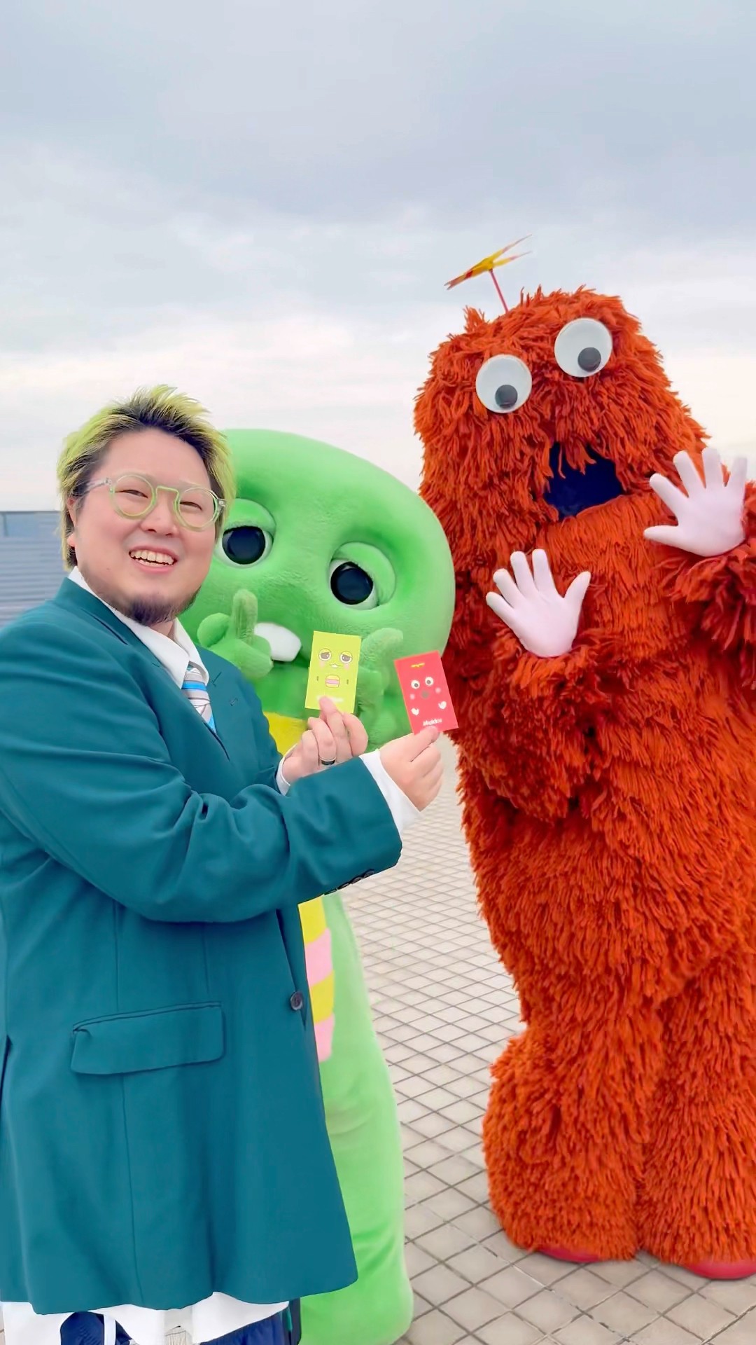 ガチャピンさんとムックさんの名刺可愛すぎた🥰ありがとうございました‬