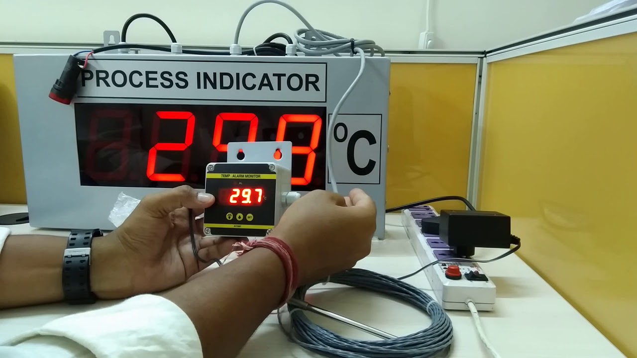 Temperature Alarm Monitor (Master-Slave) | Instrukart - YouTube
