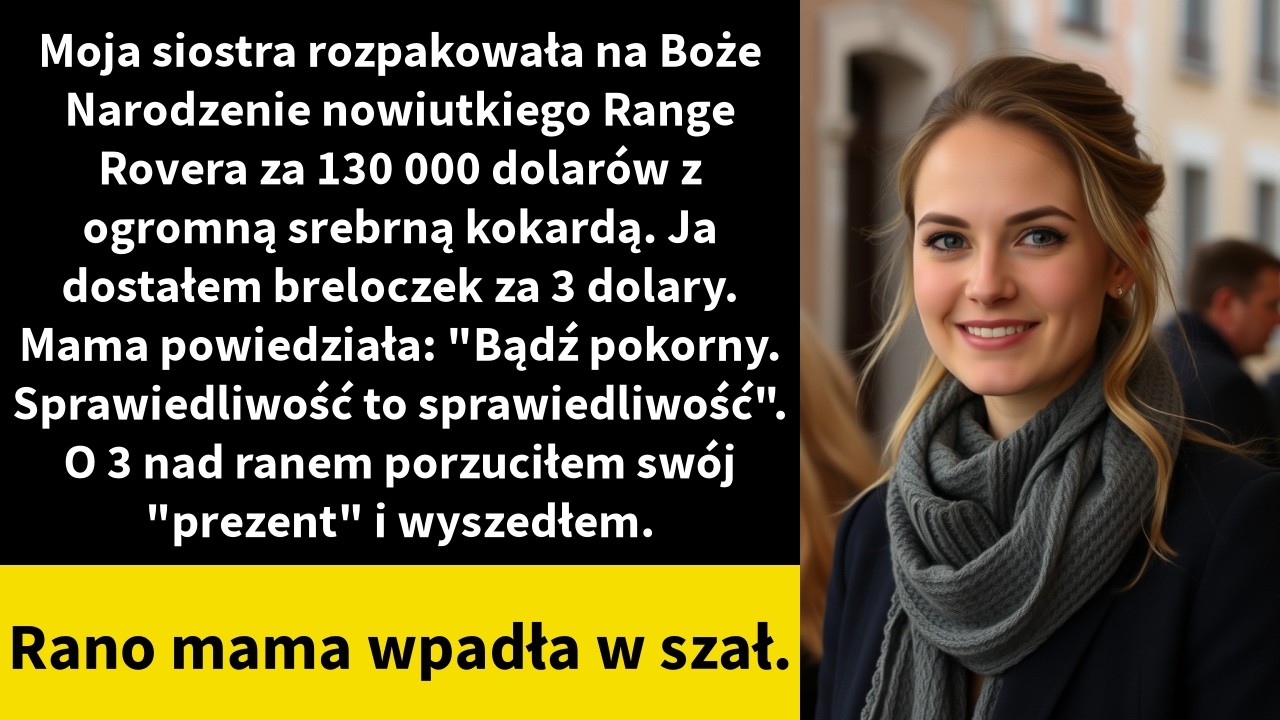 Moja siostra rozpakowała na Boże Narodzenie nowiutkiego Range Rovera za 130 000 dolarów z ogromną