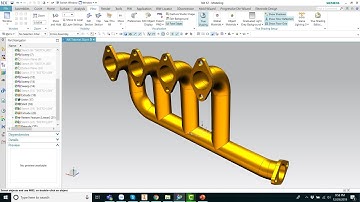 NX 12 Tutorial #28 | 3D Model  Exhaust Manifold