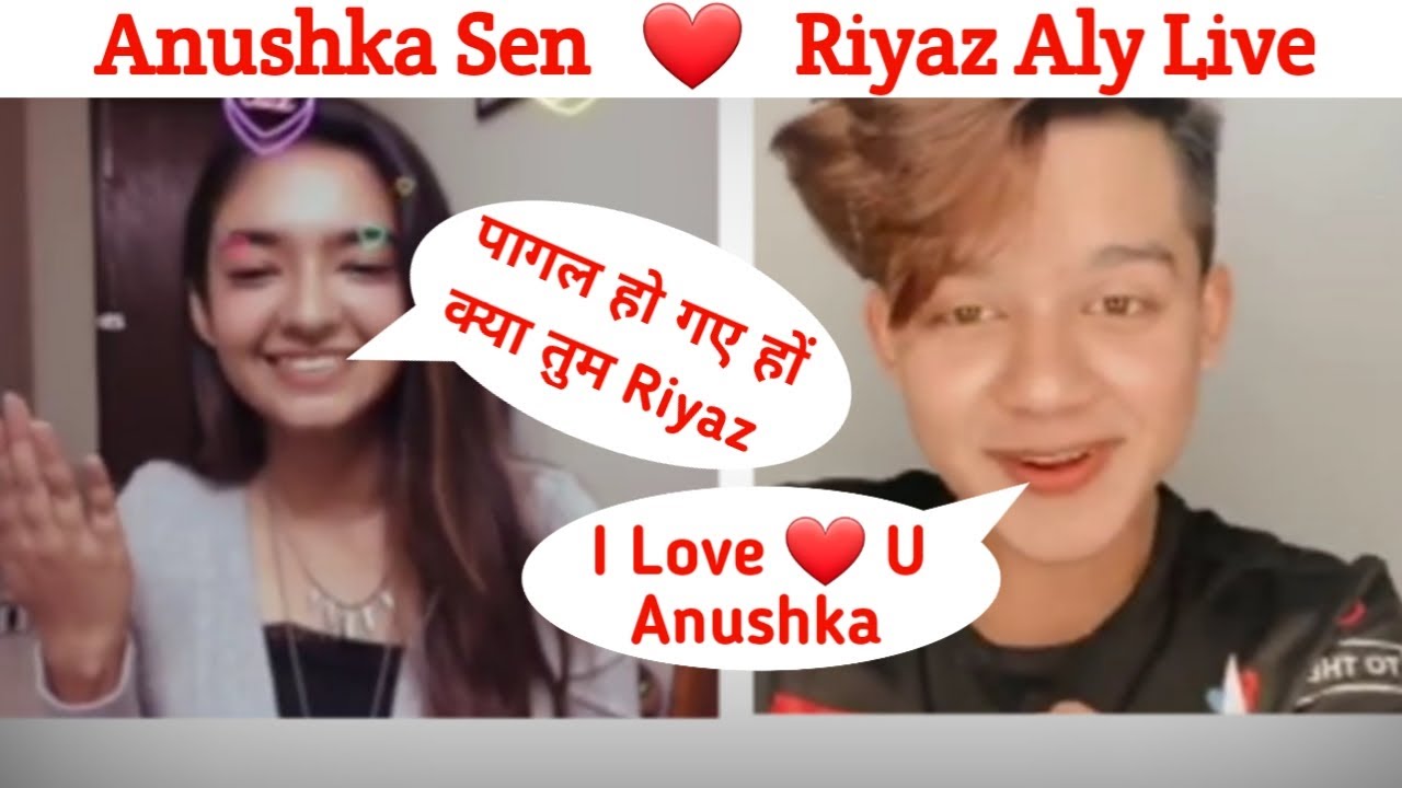Riyaz Aly Live With Anushka | Riyaz prapose Anushka Sen Live Instagram Video