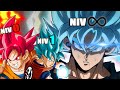 Les 6 niveaux de puissance du ssj blue i shin