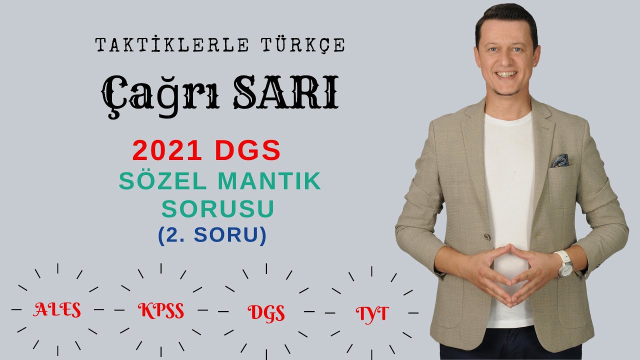 2021 DGS Sözel Mantık Sorusu (2. Soru) 💯