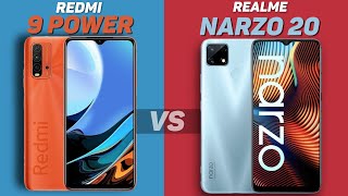 Redmi 9 Power vs Realme Narzo 20 full Comparison | best Smartphones Under 12000 in 2020 | Pubg