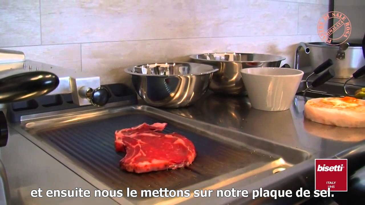 Pierre de sel Himalaya présentation culinaire cuisson barbecue plancha BBQ  - Escale Sensorielle
