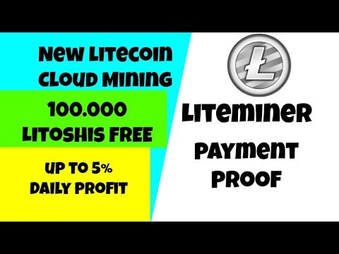 SCAM Nova Mineradora De Litecoin 100.000 Litoshis FREE Liteminer New Cloud Mining Prova De Pagamento