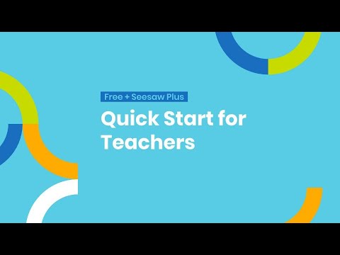 Quick Start for Free and Plus Teachers   Introduction to Seesaw