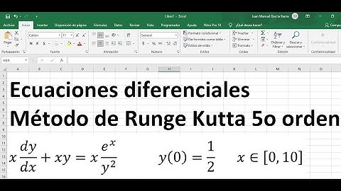 RUNGE KUTTA  Quinto orden - Ecuaciones diferenciales de primer orden