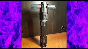 Korbanth Crossguard 2.O. Fully installed and Weathered Saber.