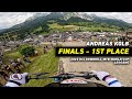 Gopro andreas kolb wins   finals  1st place run  2023 uci downhill mtb world cup in leogang