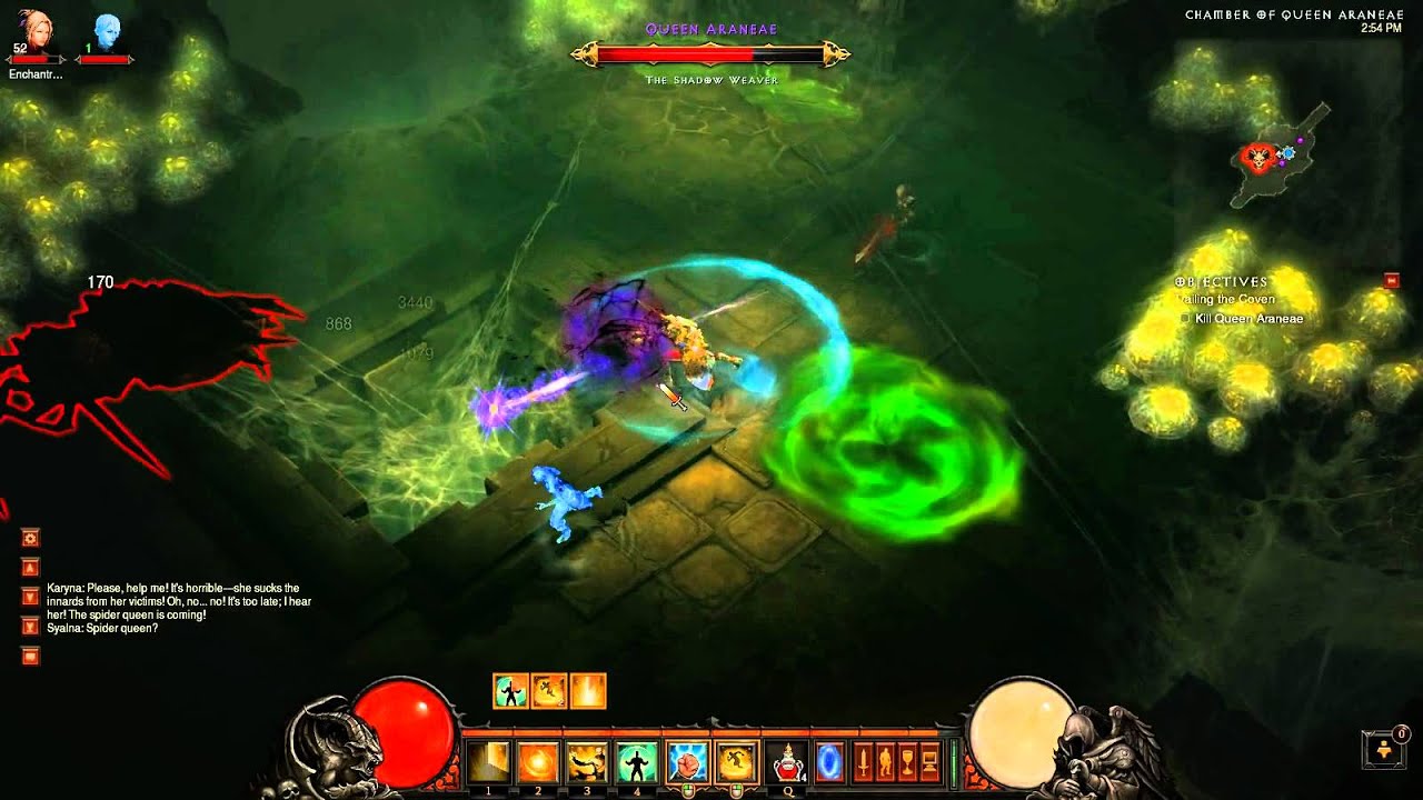 Queen Araneae Hardcore Hell kill on my monk - Diablo 3