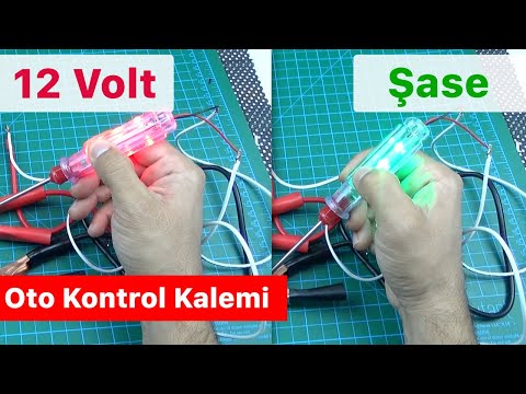 2 si 1 Arada Ledli Oto Kontrol Kaleminizi Yapın 12 Volt ve Şase Bulucu