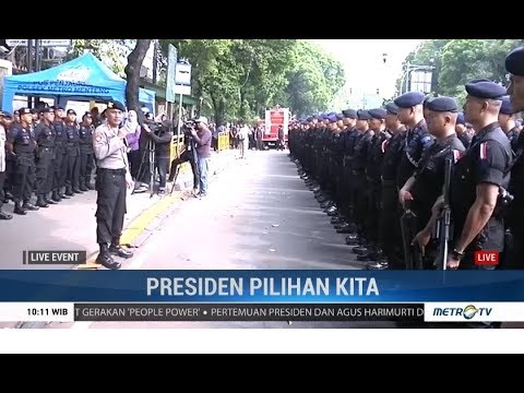 Jalan Imam Bonjol Ditutup Usai Pengumuman KPU