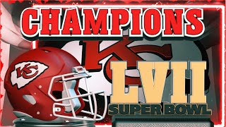 Superbowl LVI (56) Champions Kansas City Chiefs Animated Background Loop