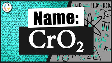 How to name CrO2