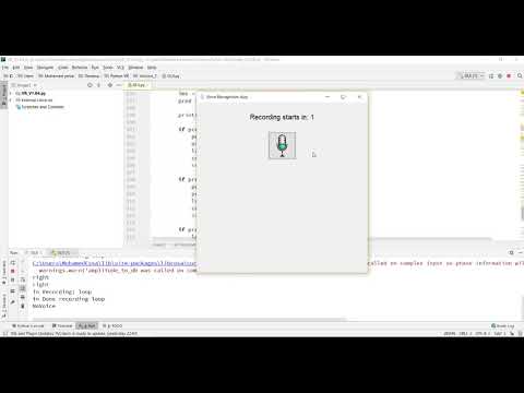 Voice recognition and machine learning using python