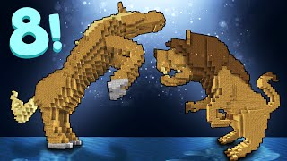 8 MASSIVE ANIMAL STATUE Designs & Ideas! - Minecraft