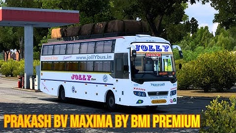 Released PRAKASH BV MAXIMA NON AC SLEEPER | BY BMI PREMIUM | Euro Truck Simulator2 V1.43 Plus
