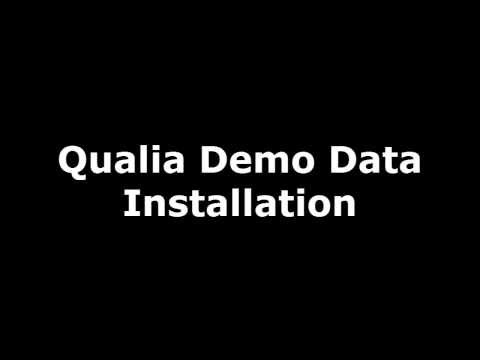 Qualia Demo Data Installation