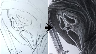 How To Draw Ghostface - Scream VI | Drawing Tutorial | Fame Art