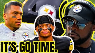 Mike Tomlin KICKS OPEN DOOR for Russell Wilson Justin Fields Competition for Steelers QB Job! NFL |