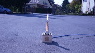 Acrylic Hybrid Rocket Engine Test n3