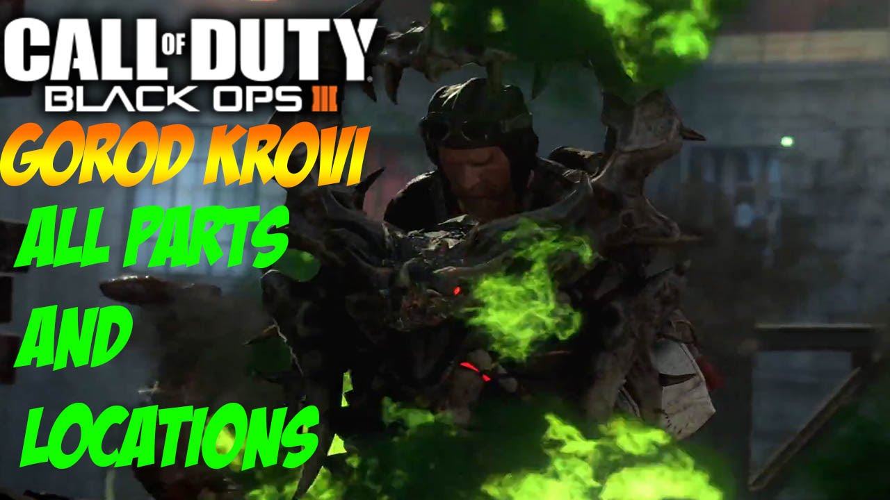 Black Ops 3 All "GOROD KROVI" GUARD OF FAFNIR SHIELD PARTS/LOCATIONS (BLACK OPS 3 DLC3