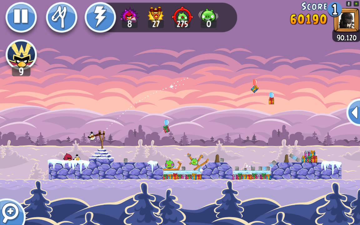 ANGRY BIRDS FRIENDS-HOLIDAYS TOURNAMENT DECEMBER 22ND - 28TH LEVEL-3 THREE STAR WALKTHROUGH