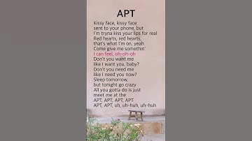Thumbnail of APT [1] | ROSÉ, Bruno Mars