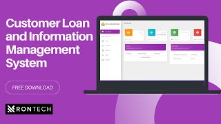 Customer Loan and Information Management System - FREE SOURCE CODE screenshot 2