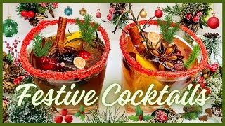 Festive Cocktails: 2 Easy Holiday Drinks With Flavorful Ice Cubes! #shorts #christmas #recipe #food
