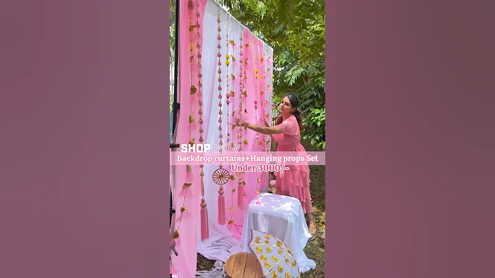 Visit our website www.bandbajaweddings.com or WhatsApp @+91 6361688188 | DIY backdrop decor Kit 😍