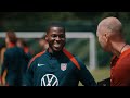 USMNT TRAINING FOOTAGE; Team USA faces Colombia in a friendly match