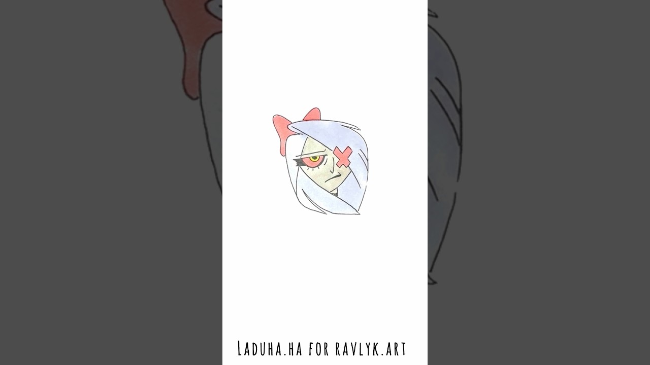 👩‍🎤 Create Vaggie from Hazbin Hotel 🌷 Draw Along with Ease 🔴 📸