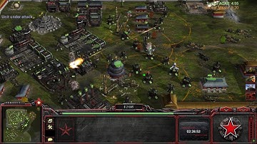 C&C Generals Zero Hour: Rise of The Reds Mod - Russia VS. China 2v2 | The Forbidden Temple