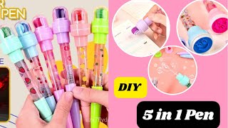 DIY 5 in 1 Cute Seal Ballpoint Pen / DIY Multifunctional Pen / School Supplies Ideas