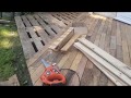 Creative DIY Garden: How to create beautiful patio decking using free pallet wood: Part 1