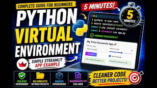 Python Virtual Environment Explained in 5 Minutes 🚀 | Streamlit Project Example