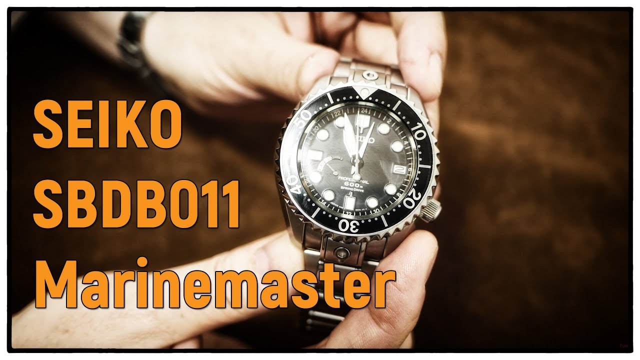 SEIKO Prospex SBDB011 Marinemaster Professional 600M Diver Springdrive GMT  Titan | Uhr Clock Watch - YouTube