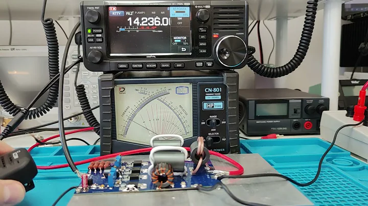 HF linear amplifier board for 12V mobile/portable/QRP 1.8-30MHz IRF510