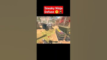 sneaky Ninja Defuse 🤫🥷.#shorts #callofduty #warzone #cod #mw2