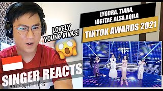 LYODRA X TIARA ANDINI X IDGITAF X ALSA AQILAH - TERPESONA [TikTok AWARDS INDONESIA 2021] | REACTION